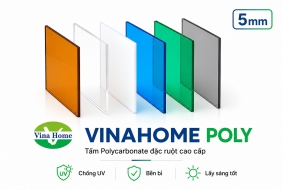 Tấm lợp lấy sáng Vinahome đặc 5mm (ly) Cao cấp
