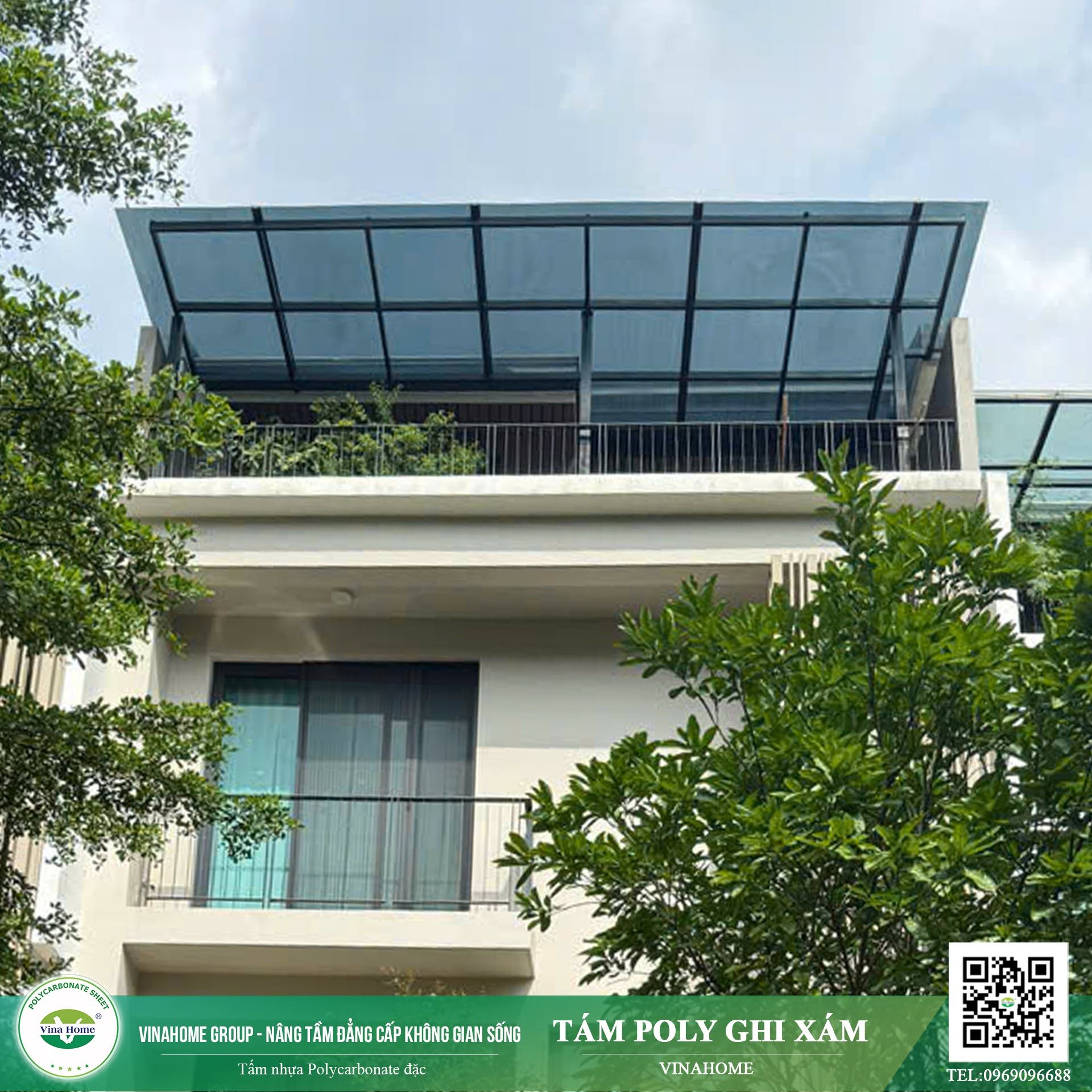 Tấm lợp lấy sáng Uk Poly đặc 3mm