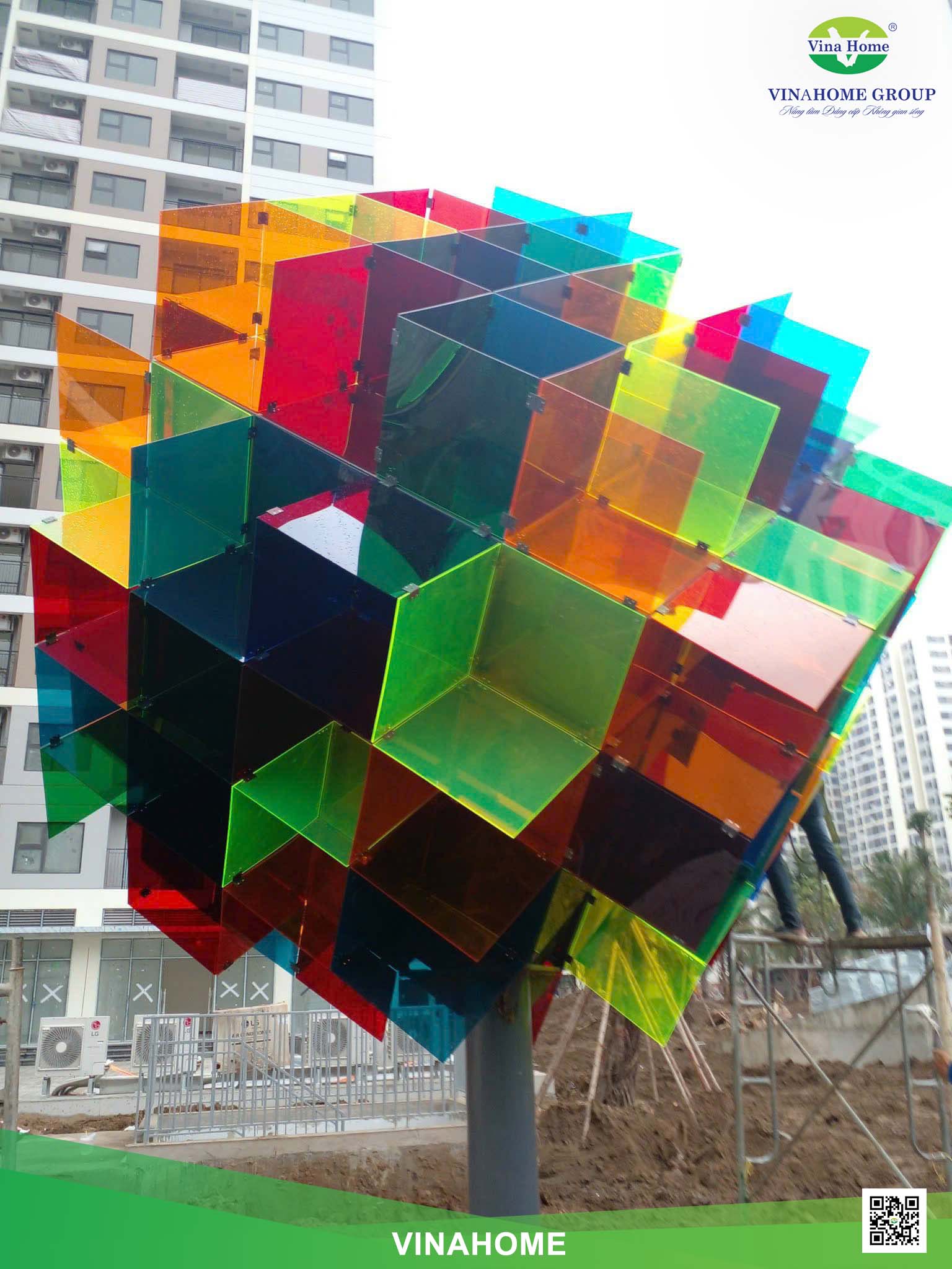 Tấm Lợp Lấy Sáng Đặc in UV tấm Vinlite