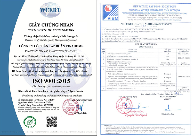Sản xuất theo ISO 9001:2015