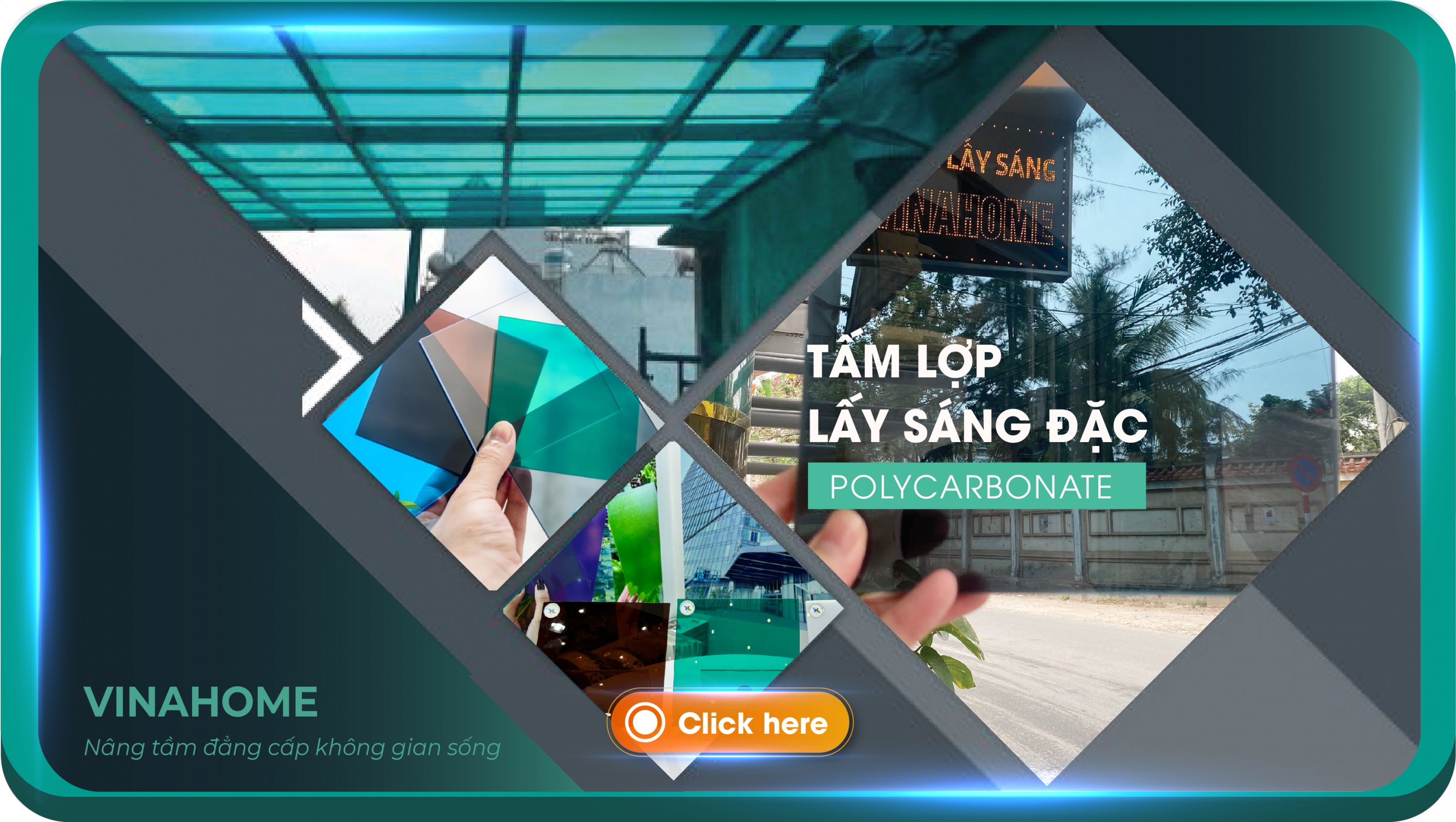 Tấm Lợp Lấy Sáng Polycarbonate đặc