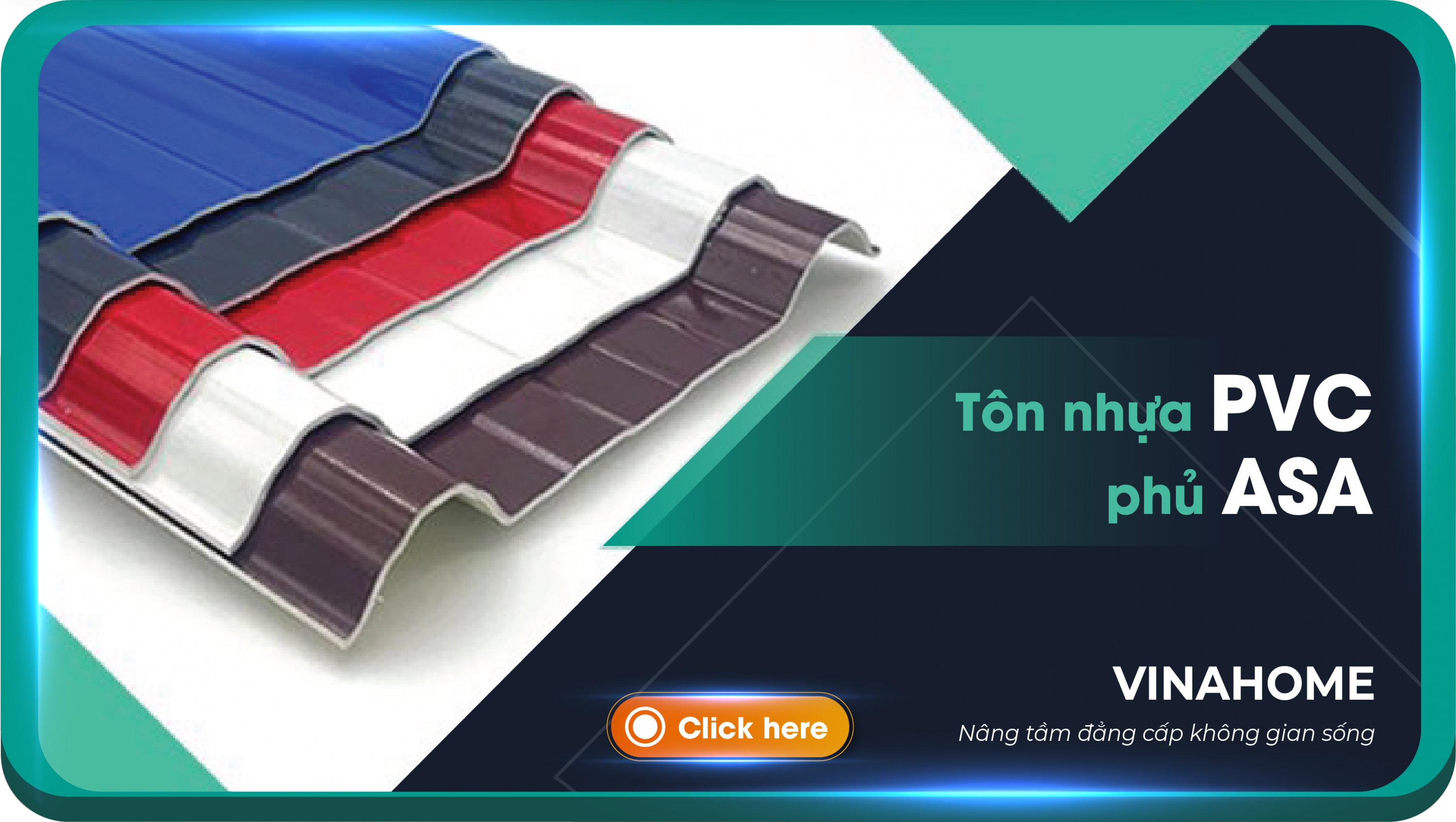 Tôn Nhựa PVC Phủ ASA