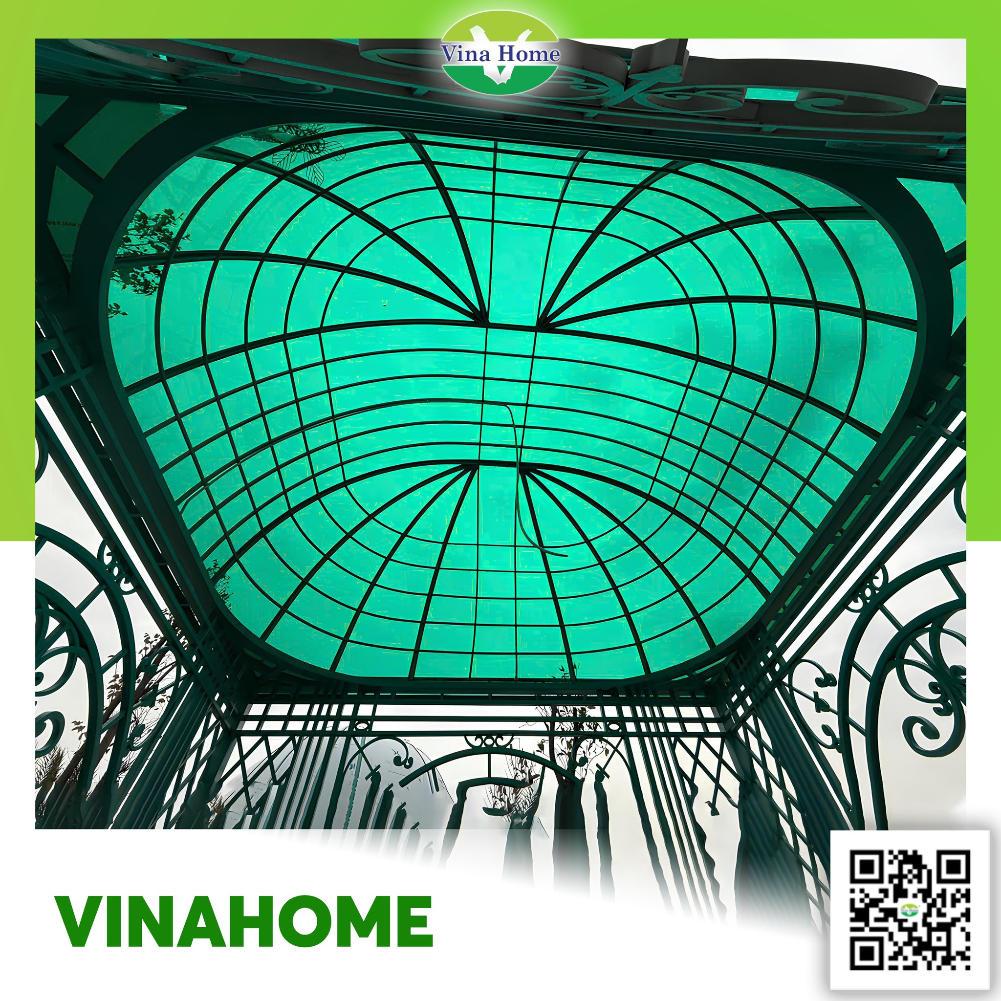 Công trình Vinahome thi công polycarbonate