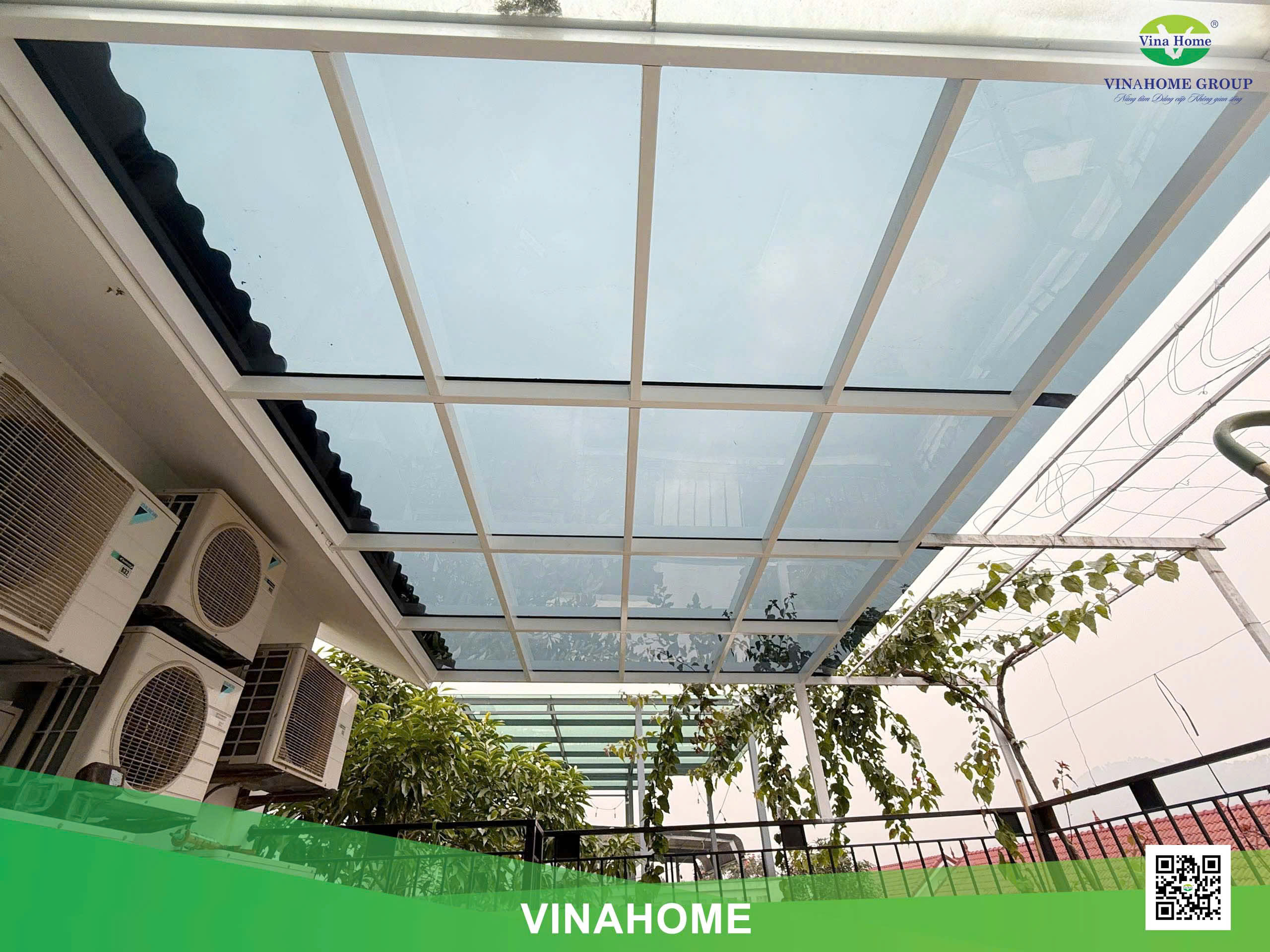 Mái che Polycarbonate trong suốt