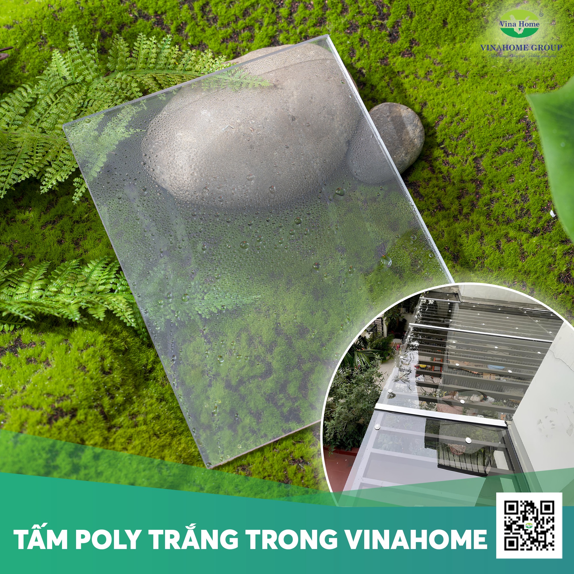 Tấm lợp lấy sáng Poly đặc 20mm cao cấp