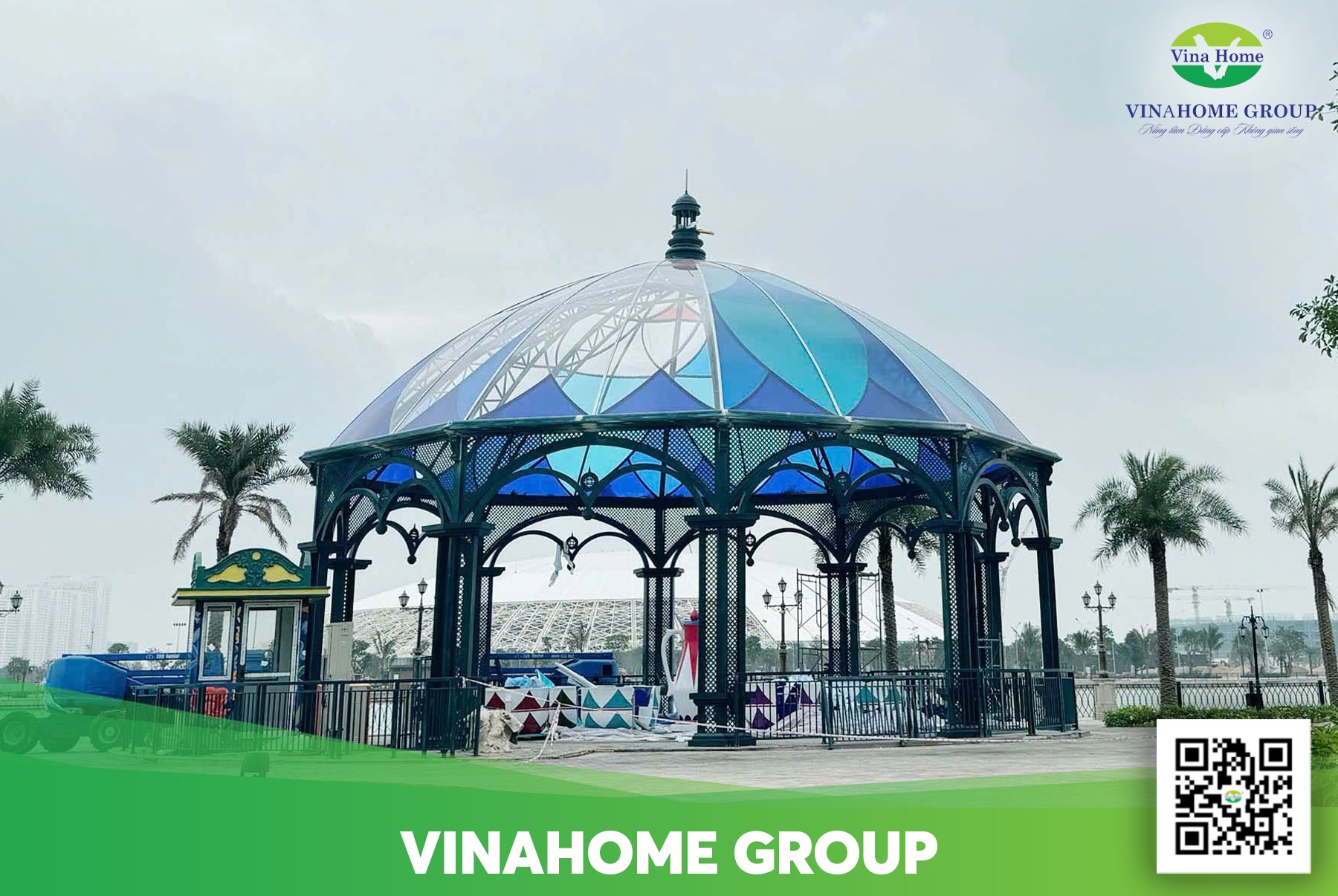 Công trình tấm polycarbonate cho giếng trời