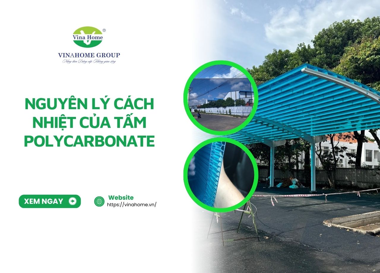 Nguyên lý cách nhiệt của tấm Polycarbonate và ứng dụng thực tế