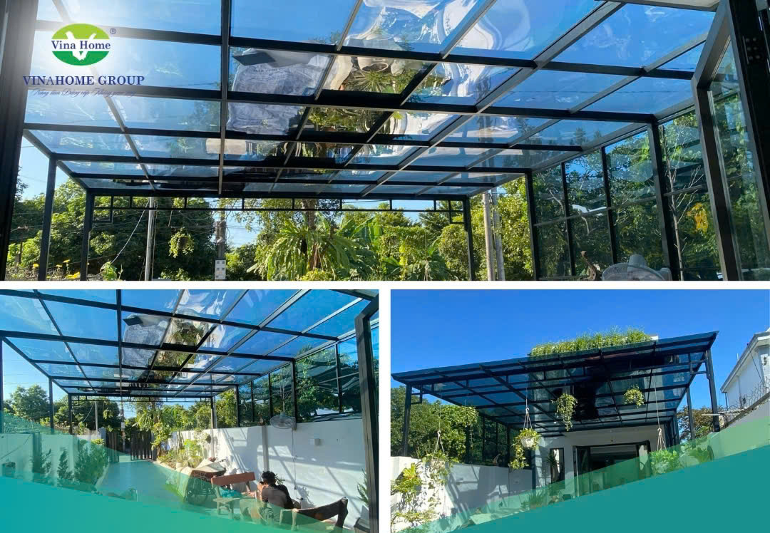 Tấm nhựa polycarbonate – Giải pháp vật liệu tối ưu cho công trình homestay