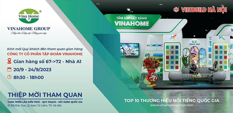 VinaHome - Nhà tài trợ chính Vietbuild Hà Nội 2023 - Lan 2