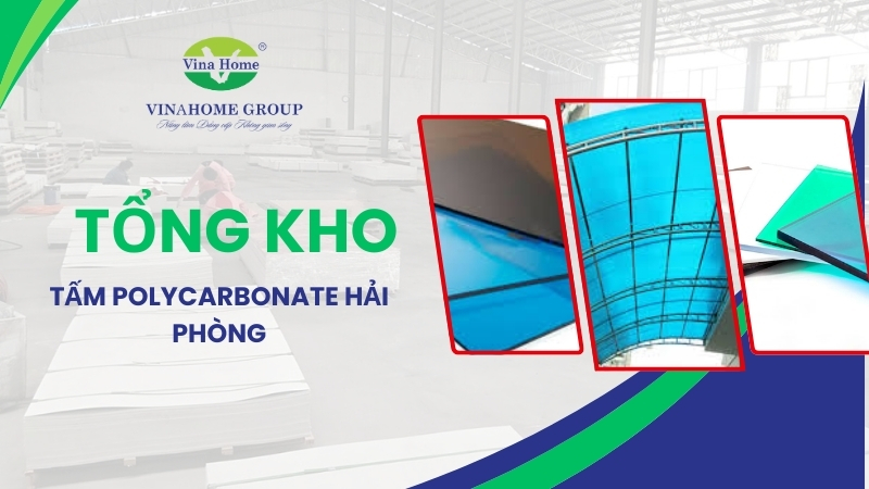 Tổng kho tấm lợp lấy sáng Polycarbonate Hải Phòng | Hàng sẵn, đủ loại