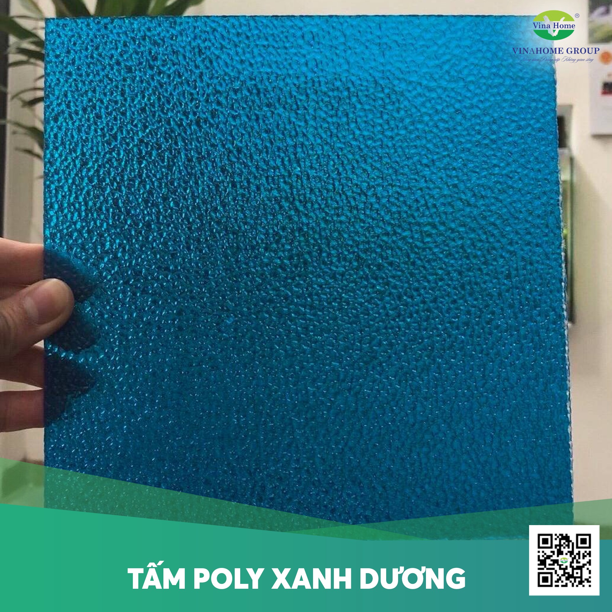 Sản phẩm tấm nhựa lấy sáng Polycarbonate sần nhám